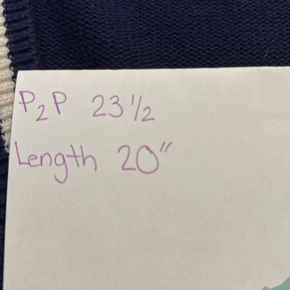 H&M Divided NY Logo, v-neck cropped Cardigan Sweater. Academia Preppy Sz L - Picture 9 of 9